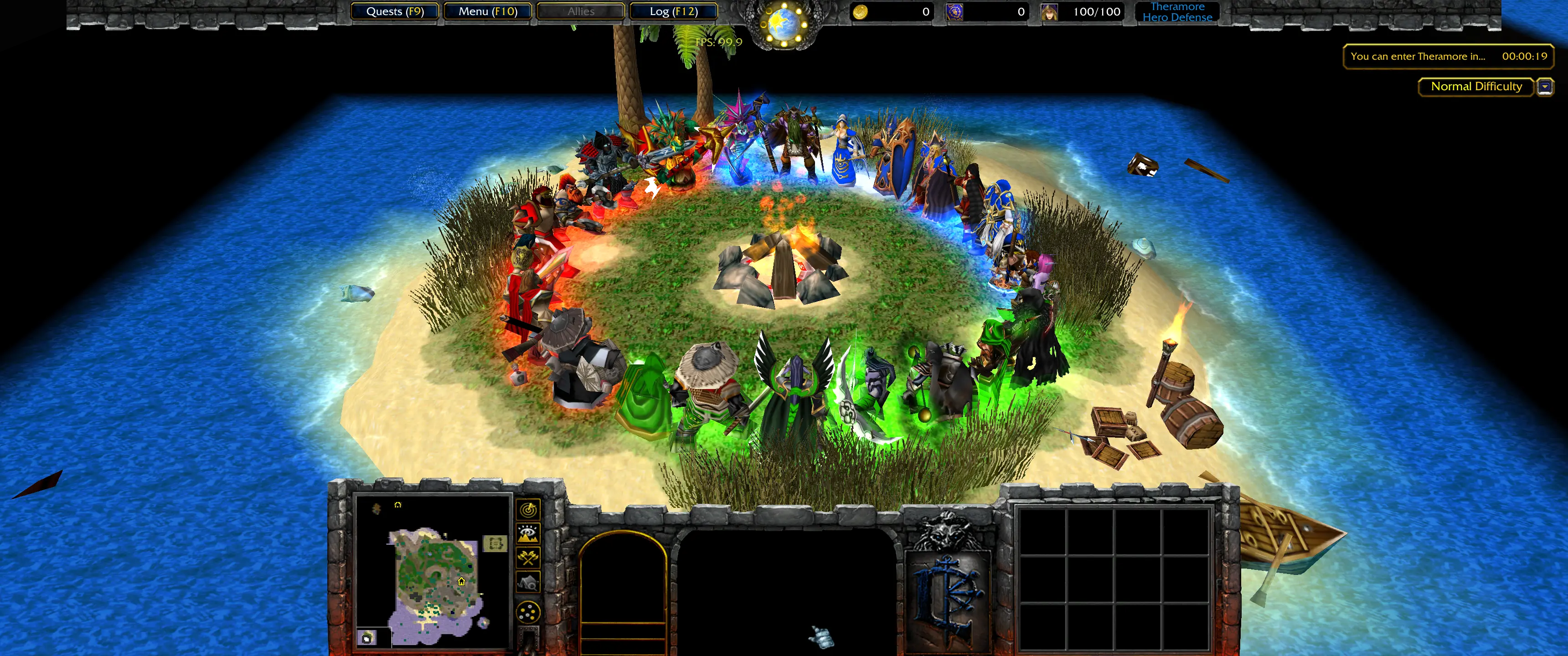 塞拉摩英雄防御(Theramore Hero Defense)_1.32 魔兽汉化地图下载.webp